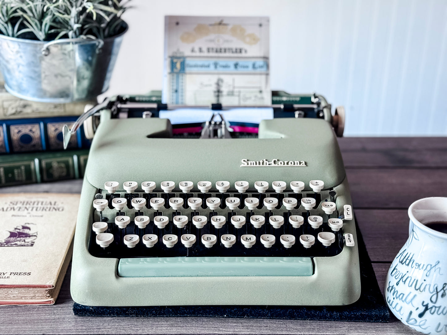 1958 Smith Corona Silent-Super, Seafoam Green