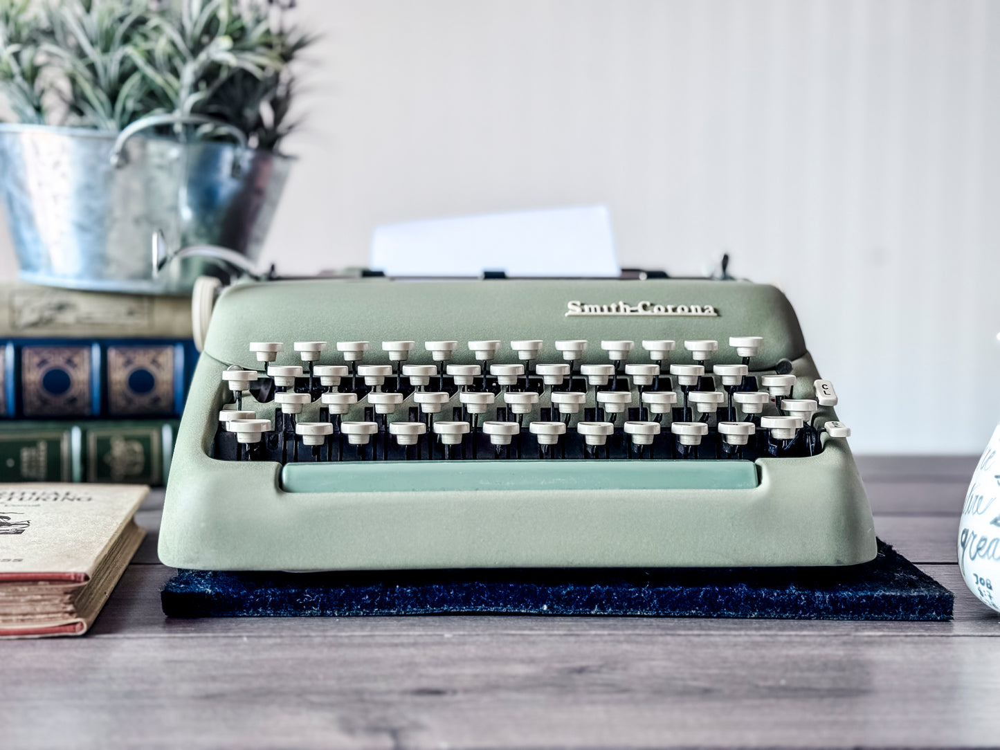1958 Smith Corona Silent-Super, Seafoam Green