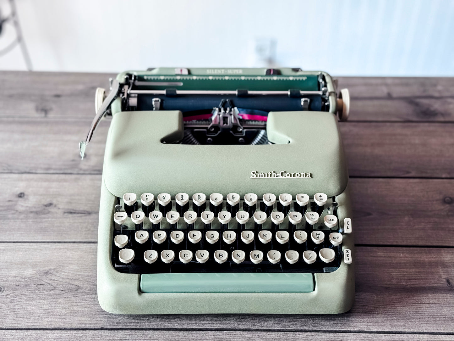 1958 Smith Corona Silent-Super, Seafoam Green