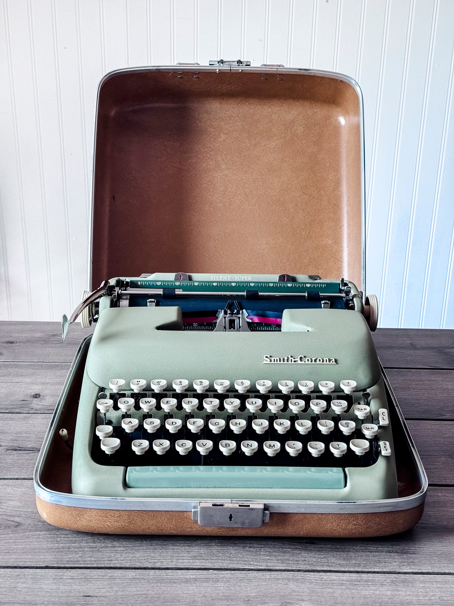 1958 Smith Corona Silent-Super, Seafoam Green