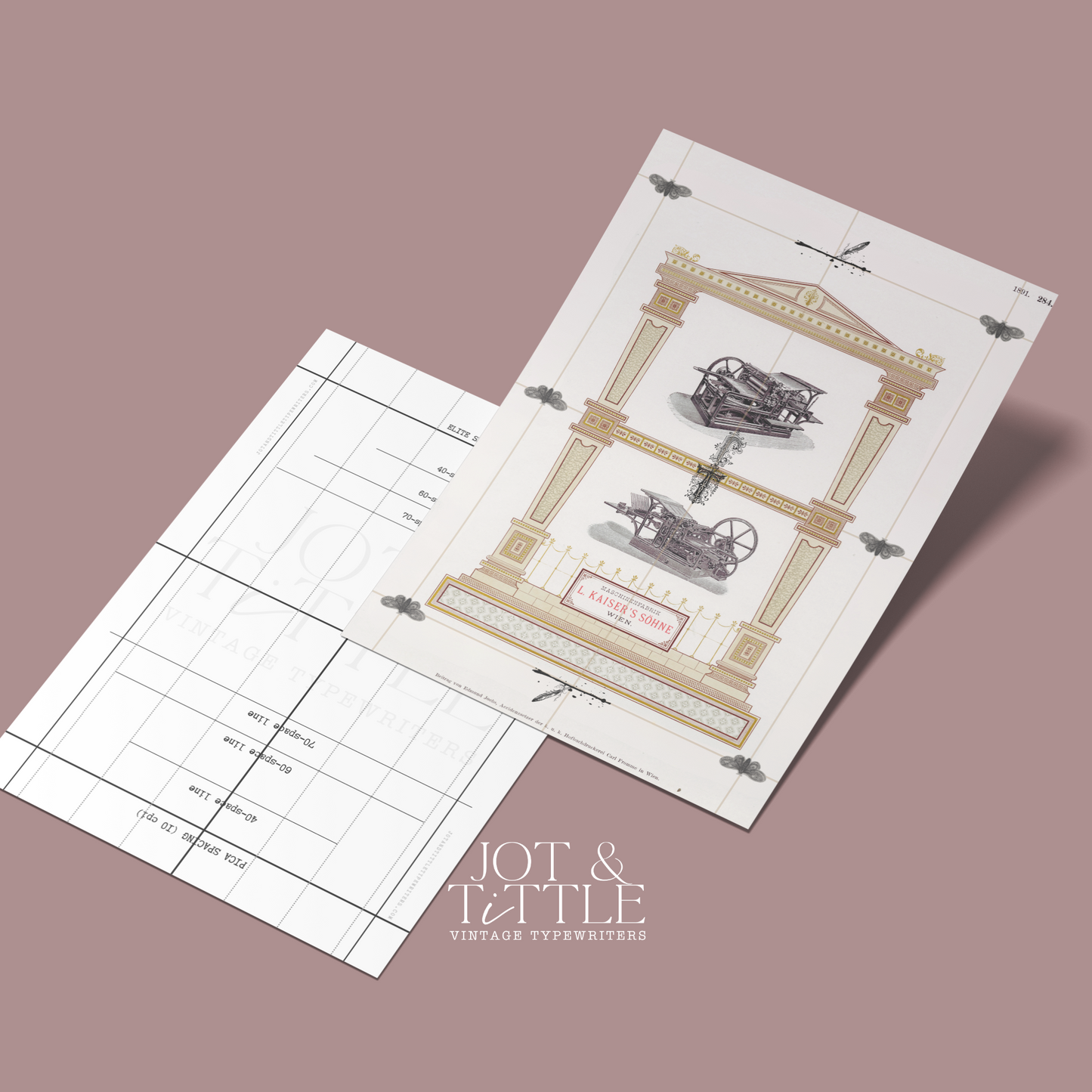 Backing Paper for Vintage Typewriters (12 sheets)