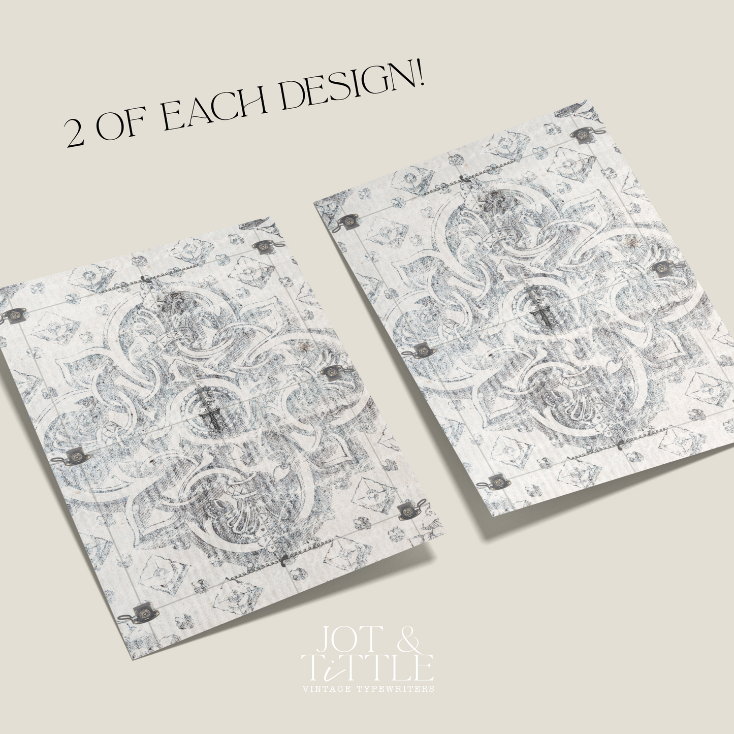 Backing Paper for Vintage Typewriters (12 sheets)