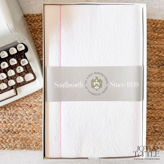 Southworth 9 lb. Onionskin Typewriter Paper, Ruled. Legal