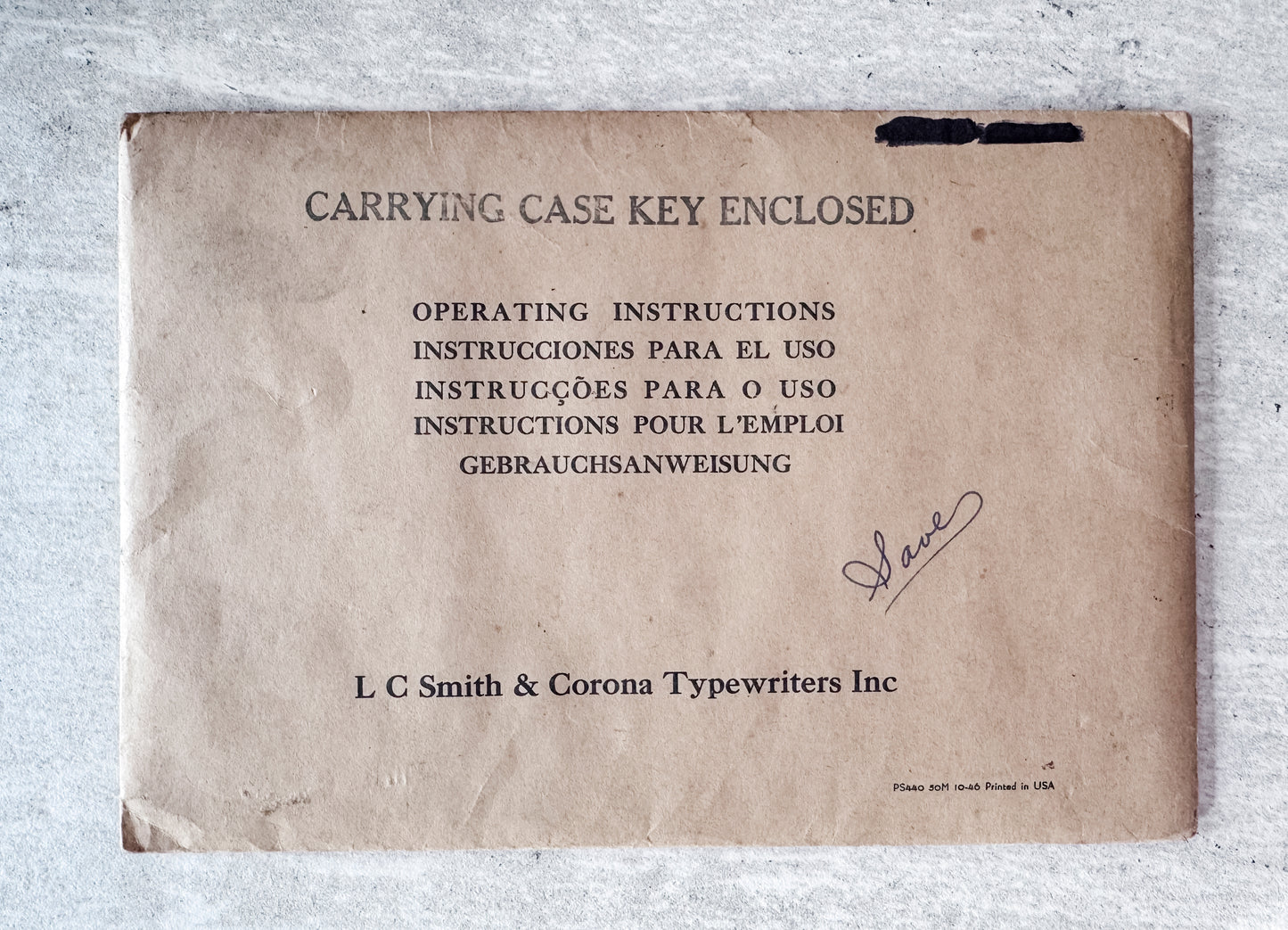 1946 Smith Corona Sterling 4A