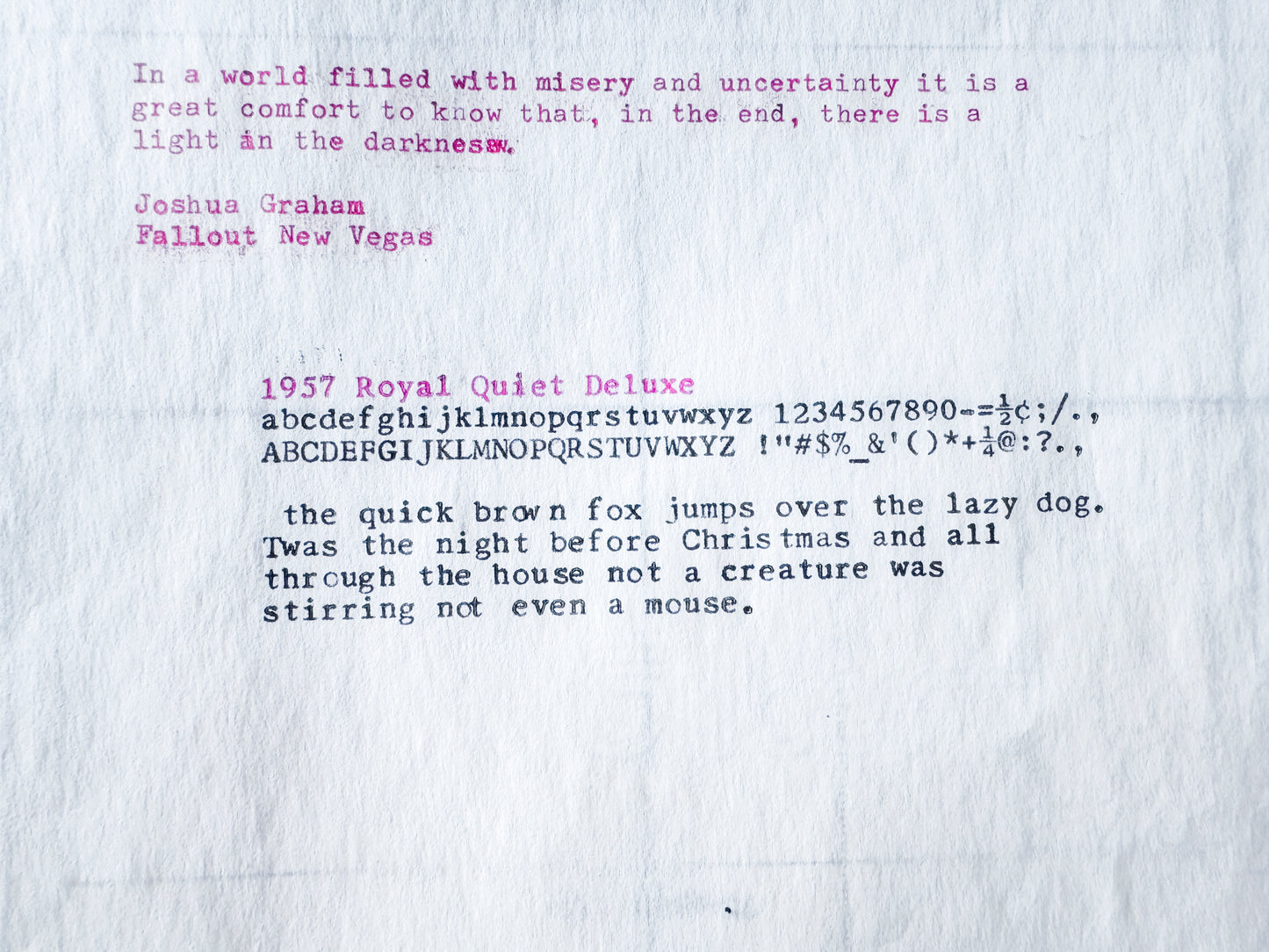 1957 Royal Quiet Deluxe, Gray Crinkle