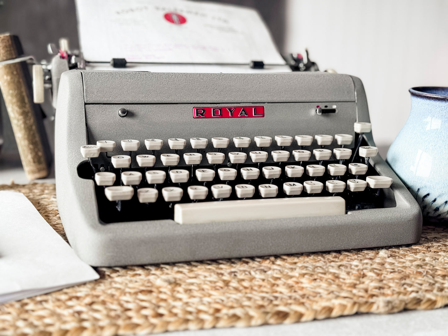 1957 Royal Quiet Deluxe, Gray Crinkle