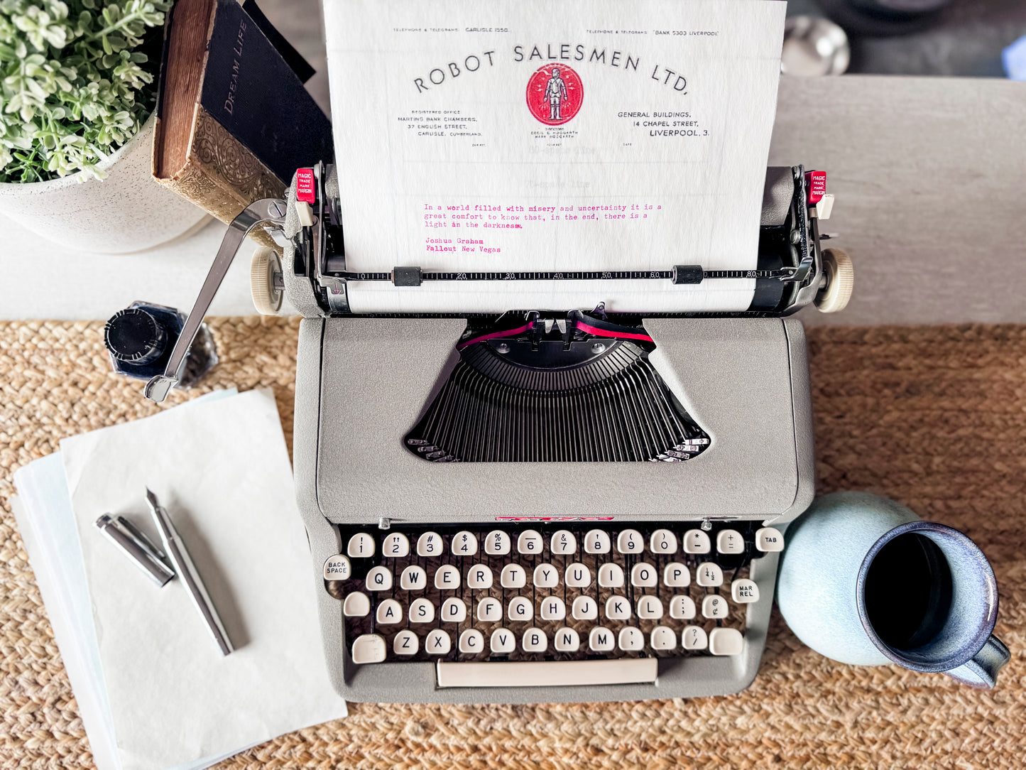 1957 Royal Quiet Deluxe, Gray Crinkle