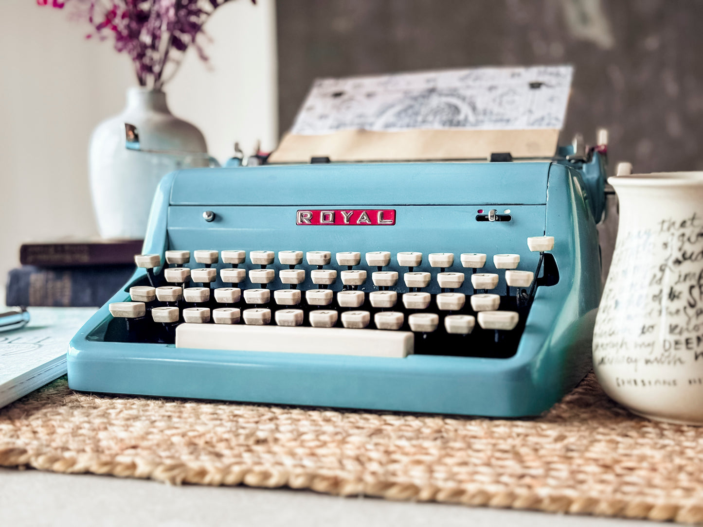 1957 Teal Royal Quiet Deluxe