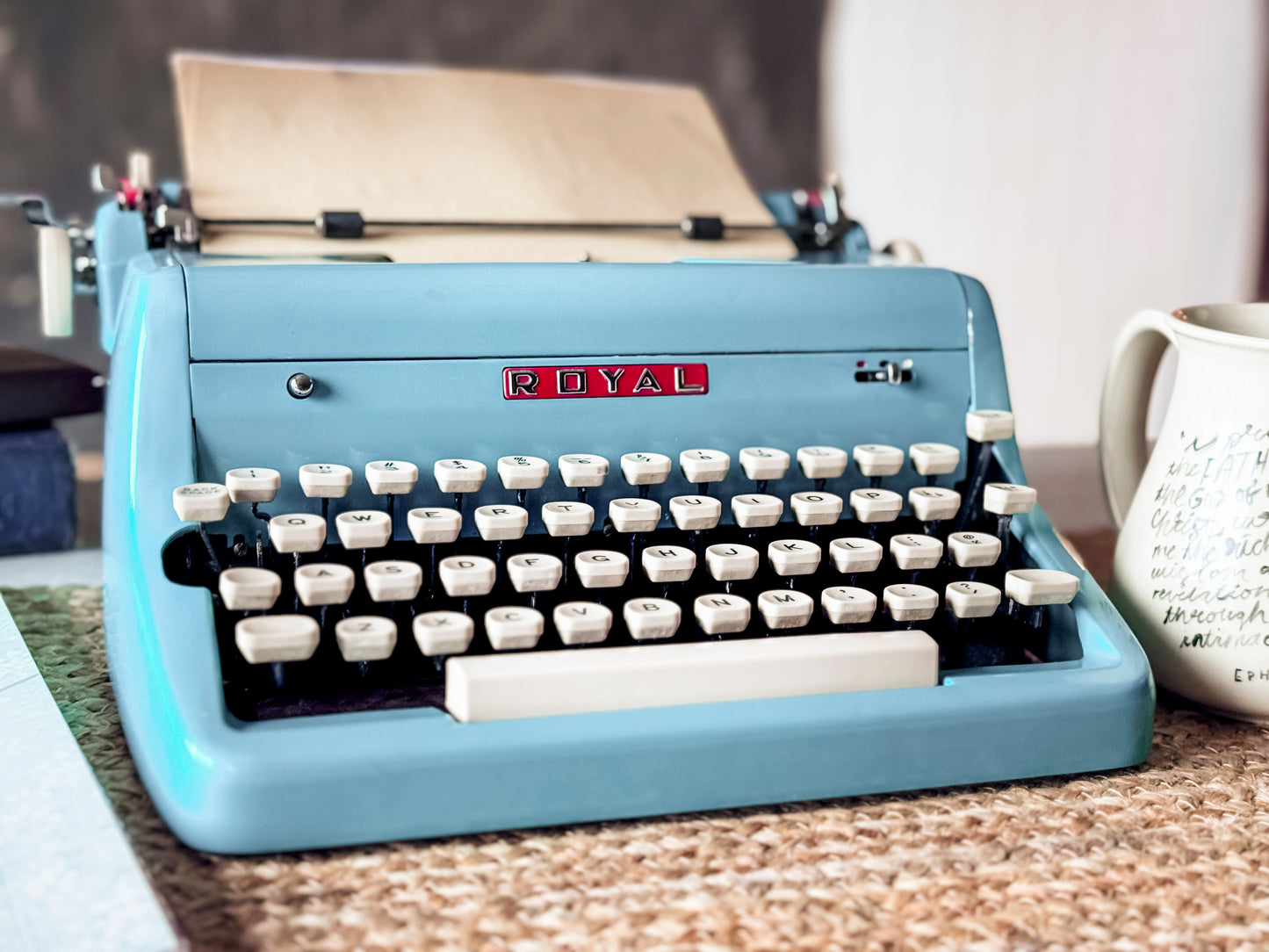 1957 Teal Royal Quiet Deluxe