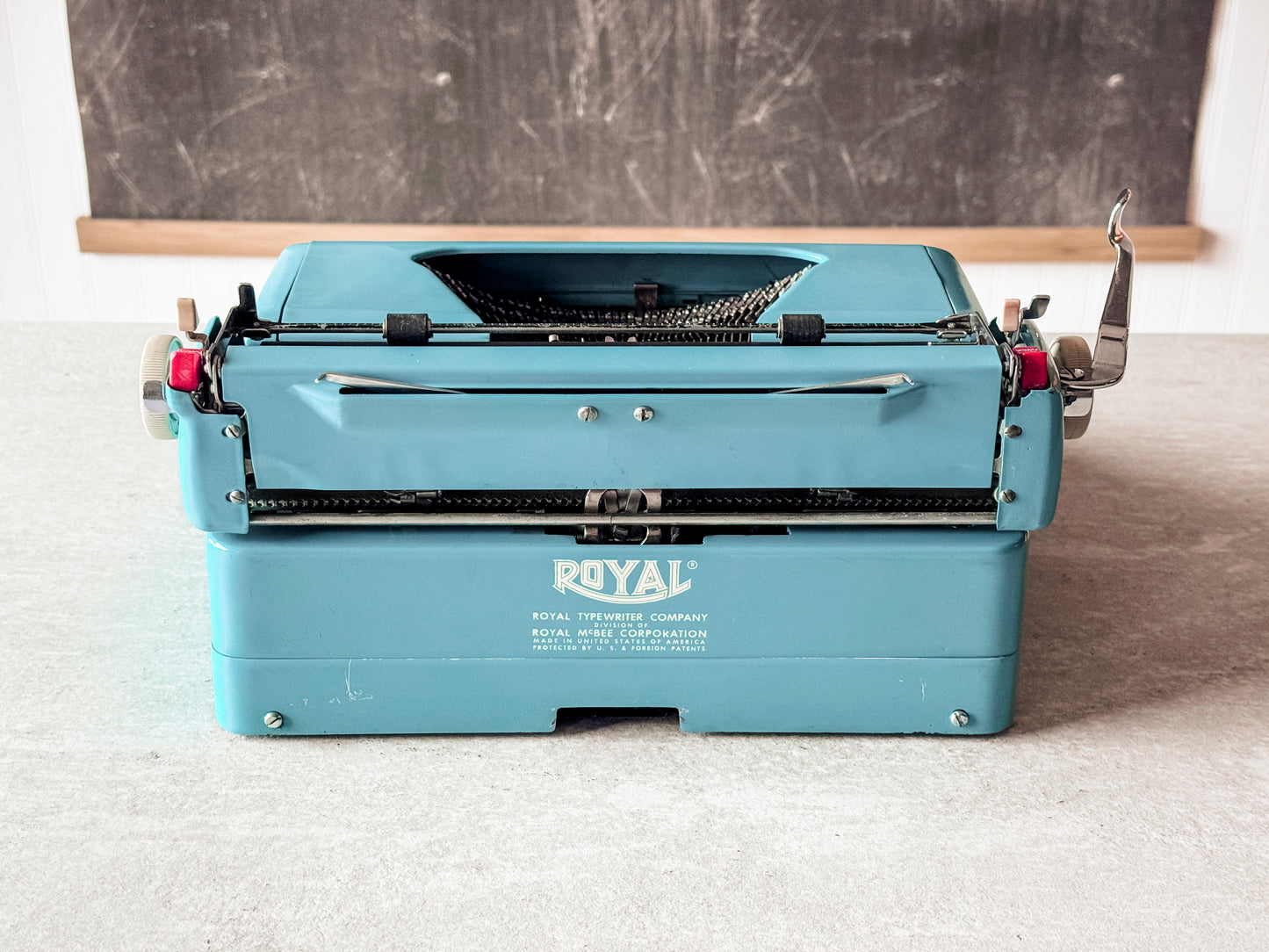 1957 Teal Royal Quiet Deluxe