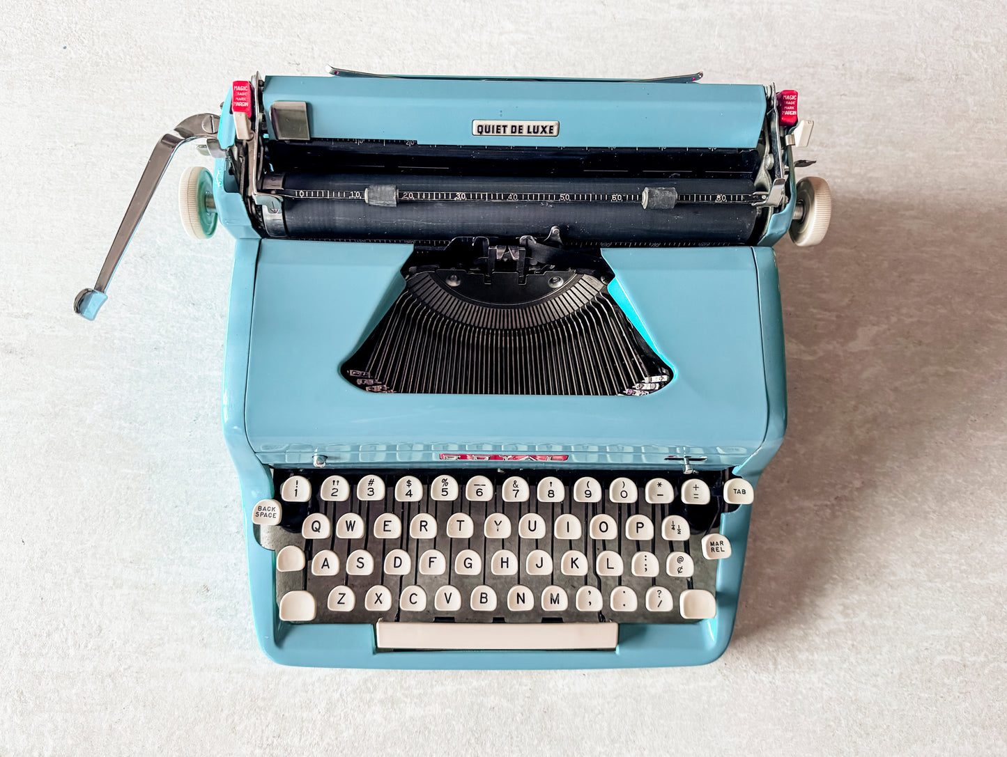 1957 Teal Royal Quiet Deluxe