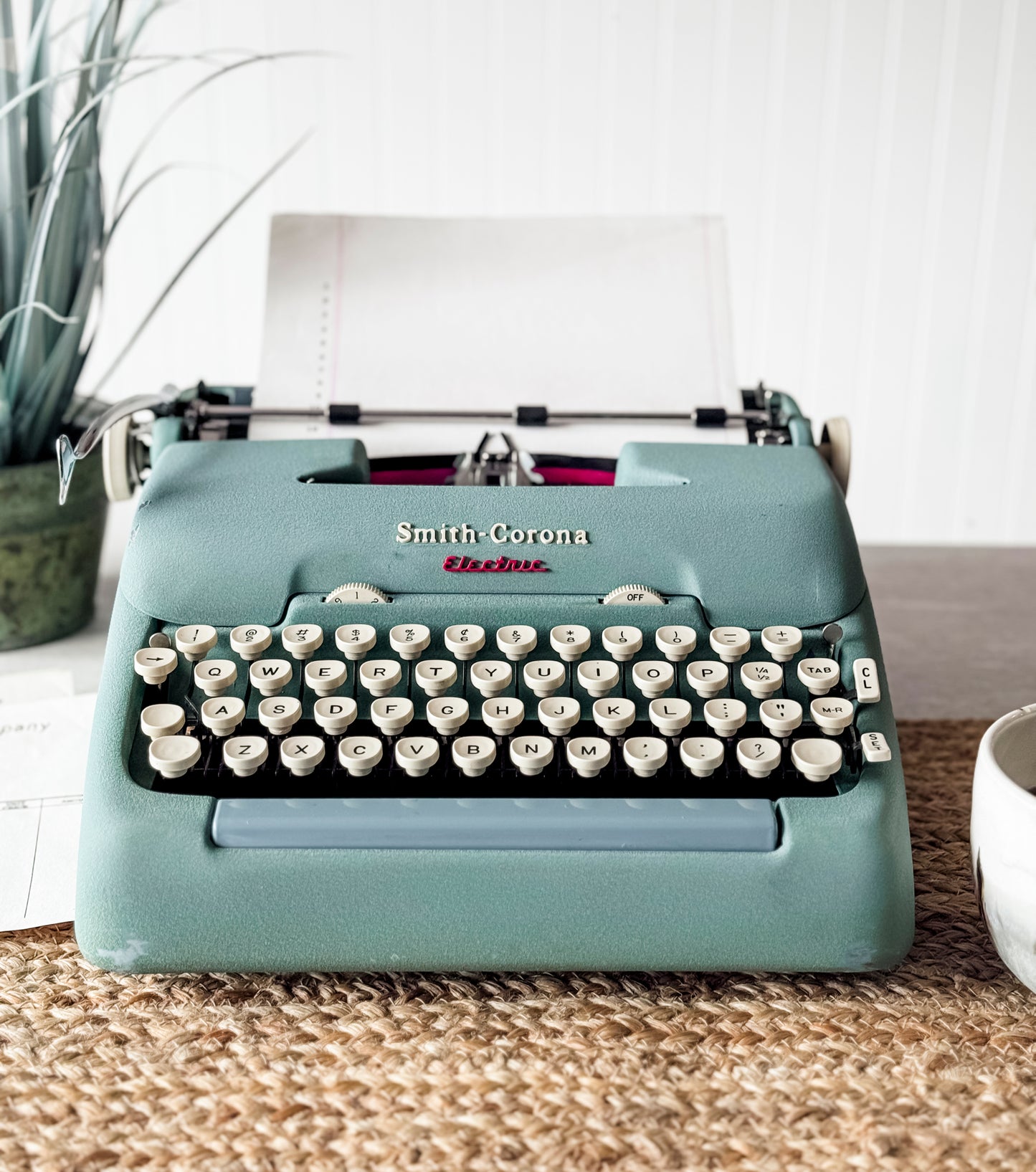 1959 Smith Corona Electric, Alpine Blue