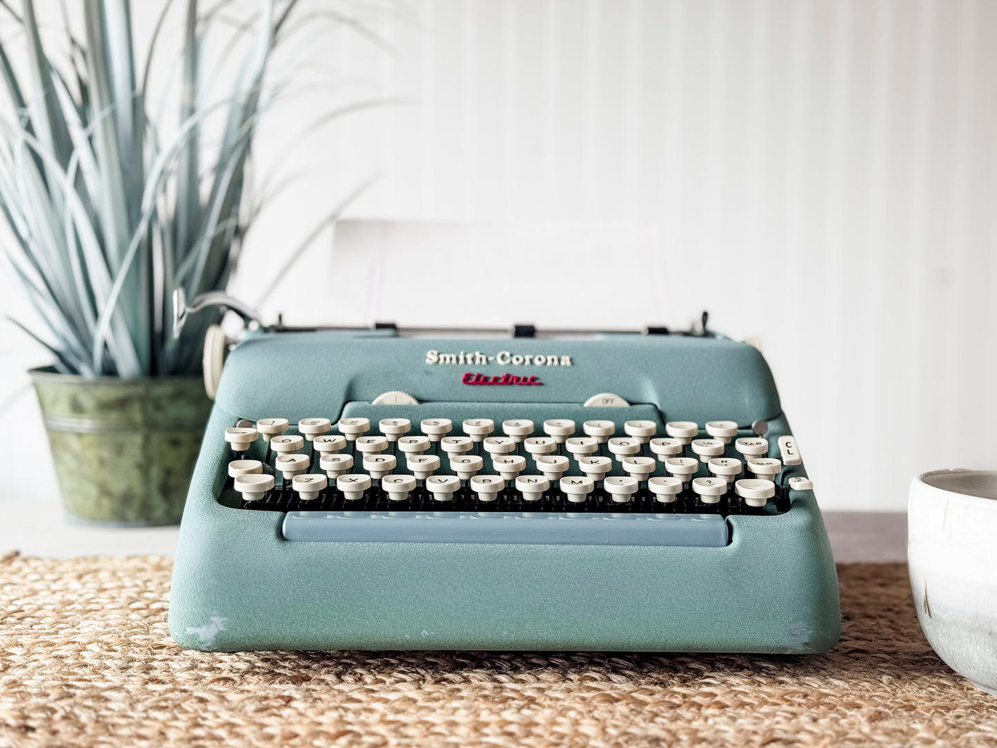 1959 Smith Corona Electric, Alpine Blue