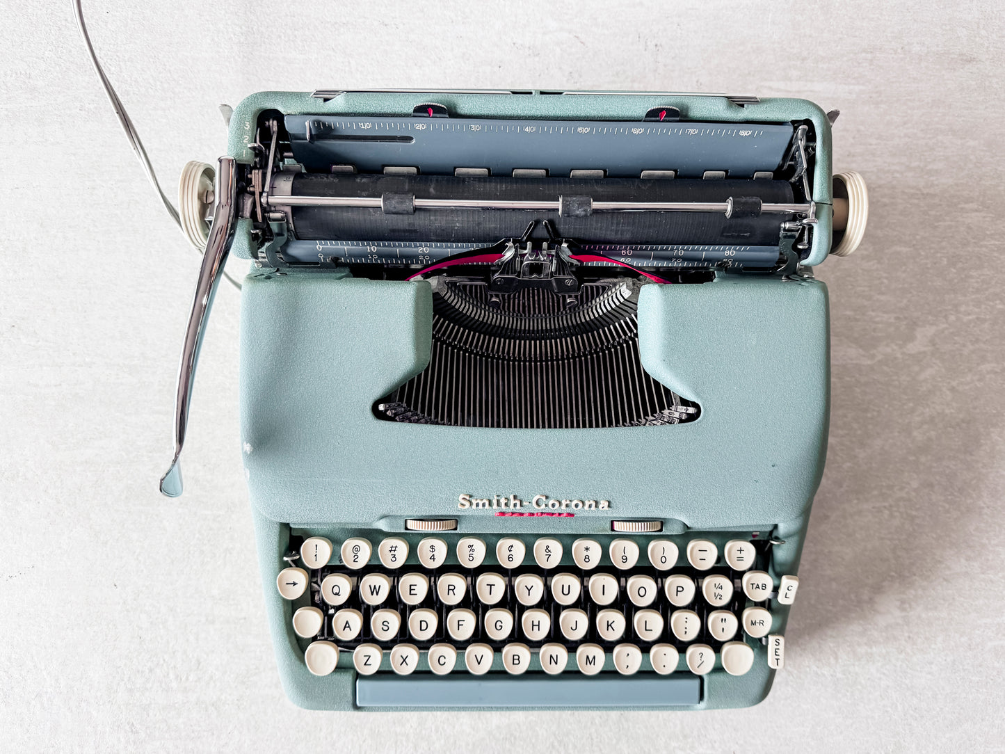 1959 Smith Corona Electric, Alpine Blue