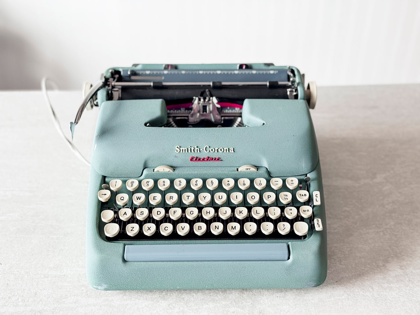 1959 Smith Corona Electric, Alpine Blue