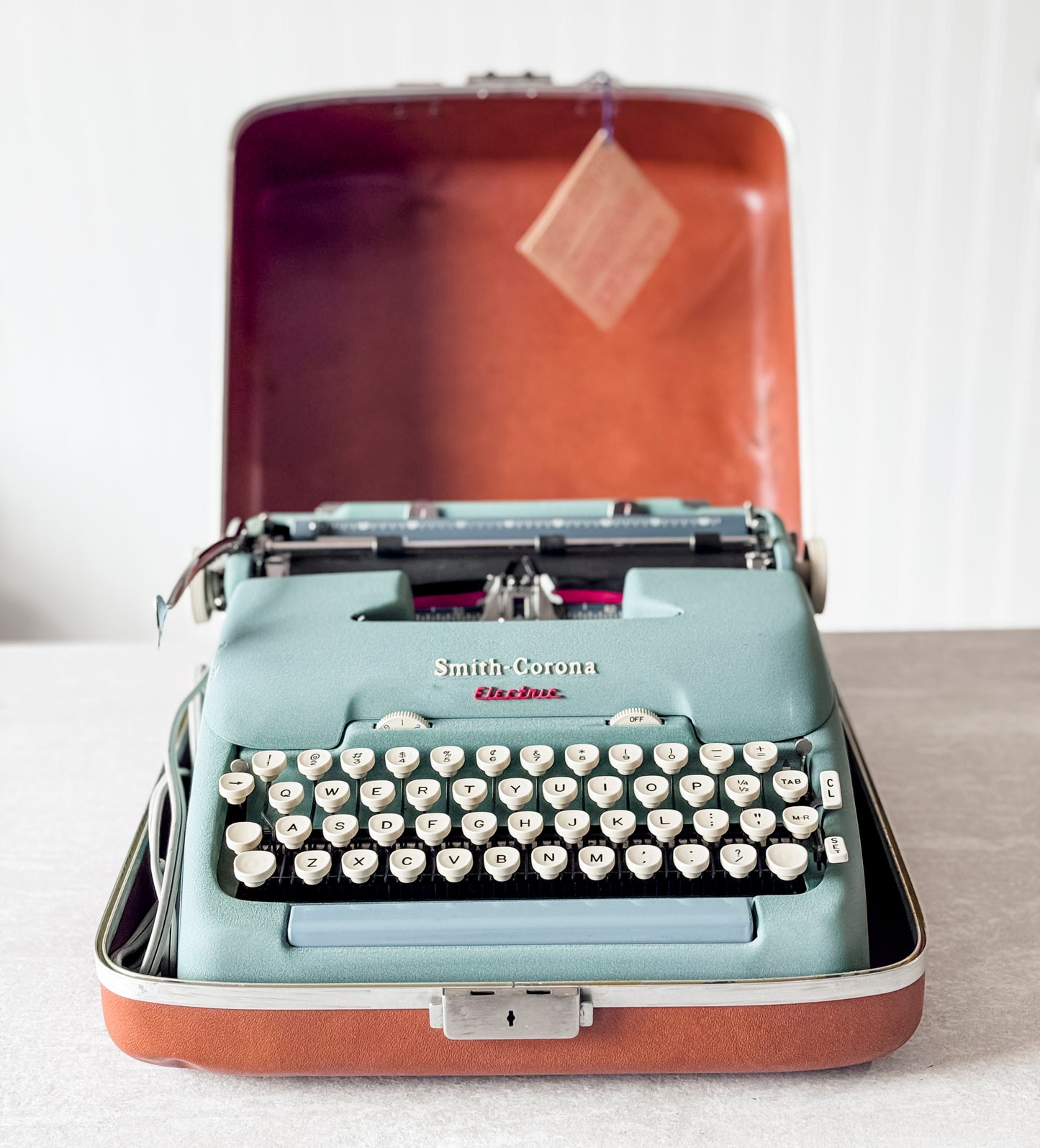 1959 Smith Corona Electric, Alpine Blue