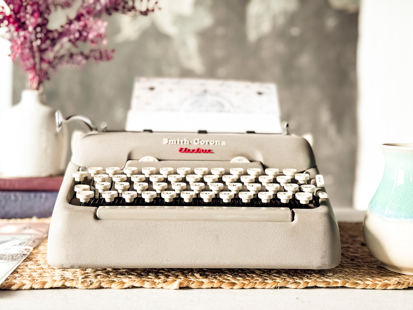 1960 Smith Corona Electric Portable, Script