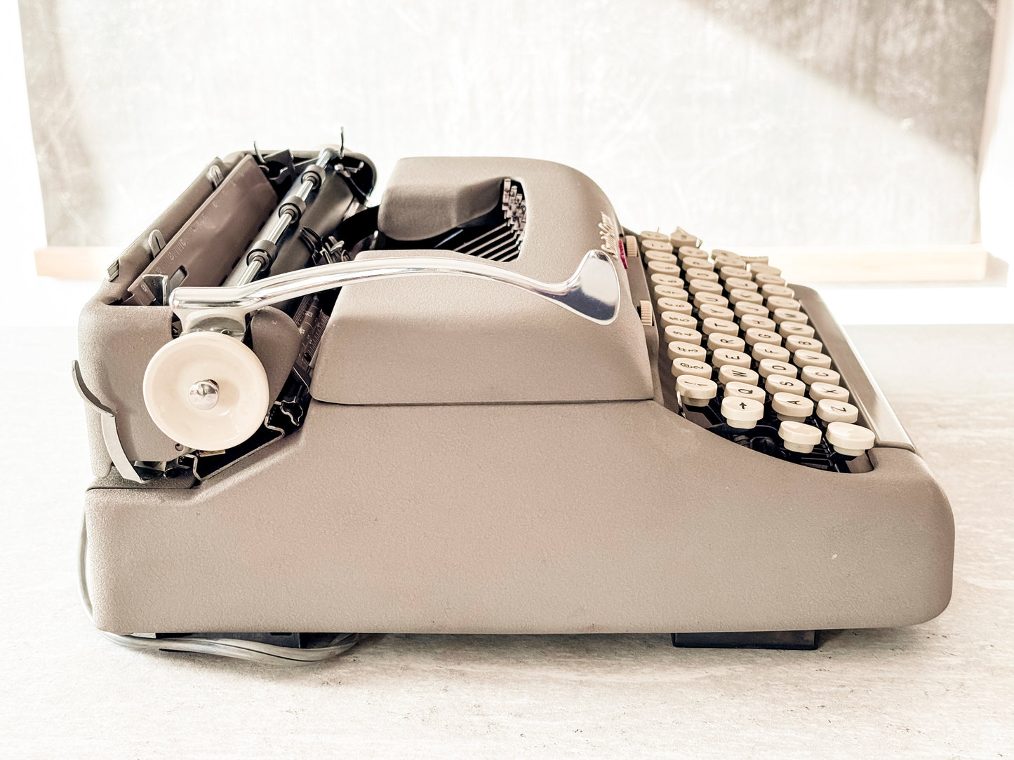 1960 Smith Corona Electric Portable, Script