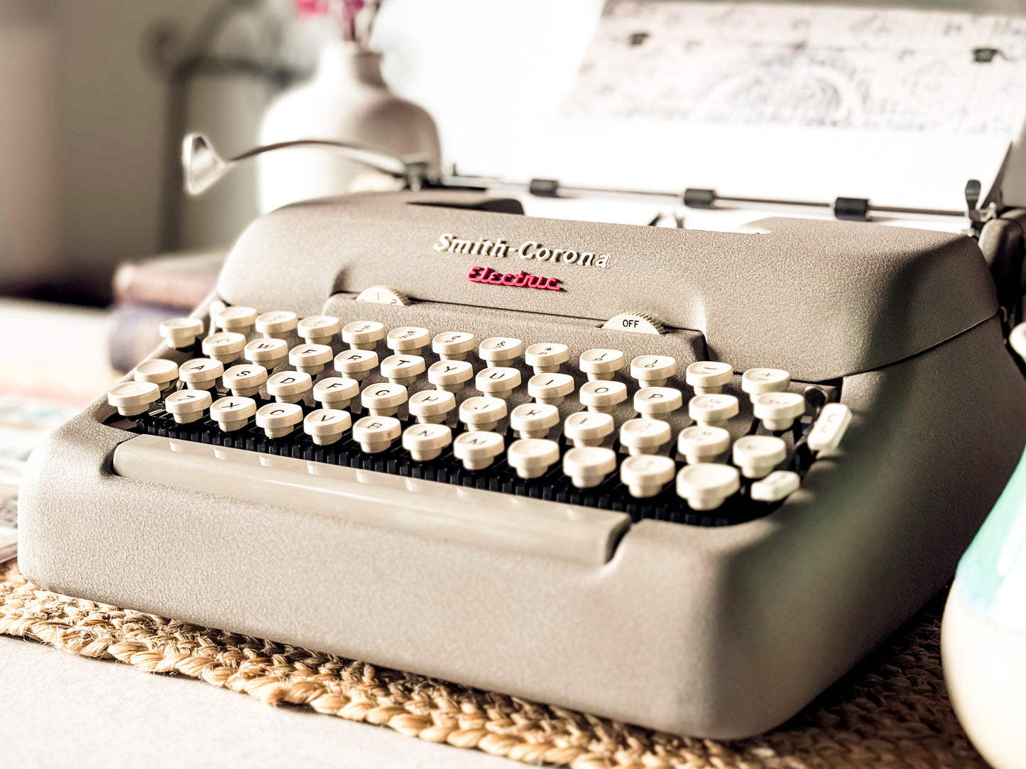 1960 Smith Corona Electric Portable, Script