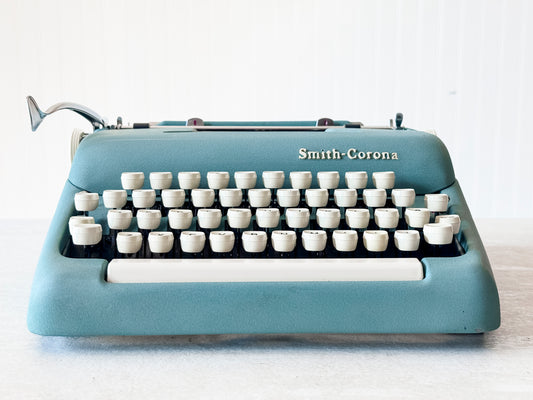 1960 Smith Corona Sterling, Alpine Blue