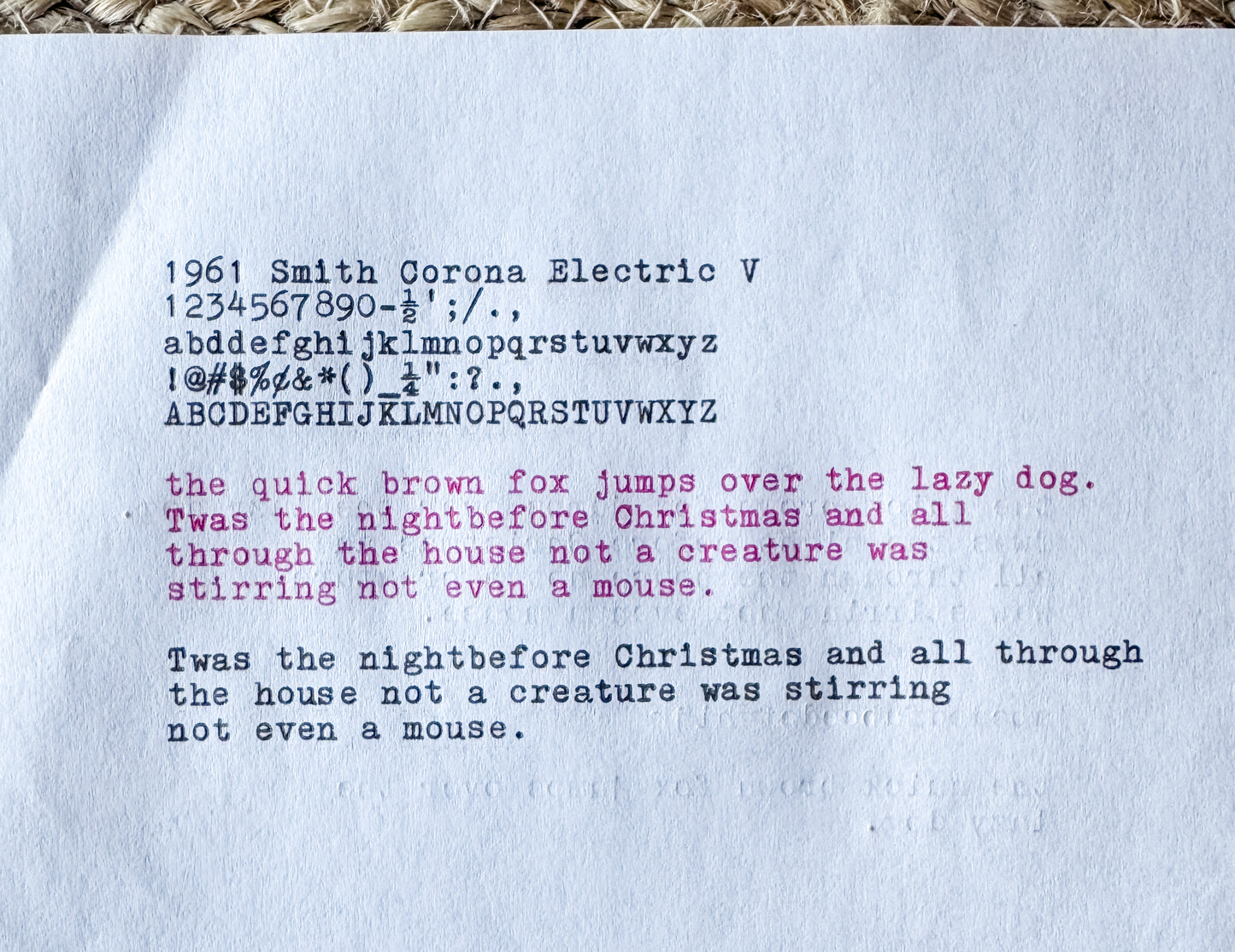 1961 Smith Corona Electric V