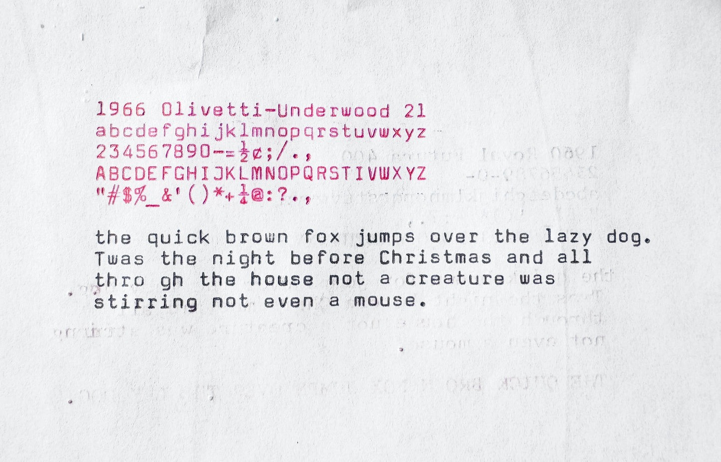 1966 Olivetti-Underwood 21