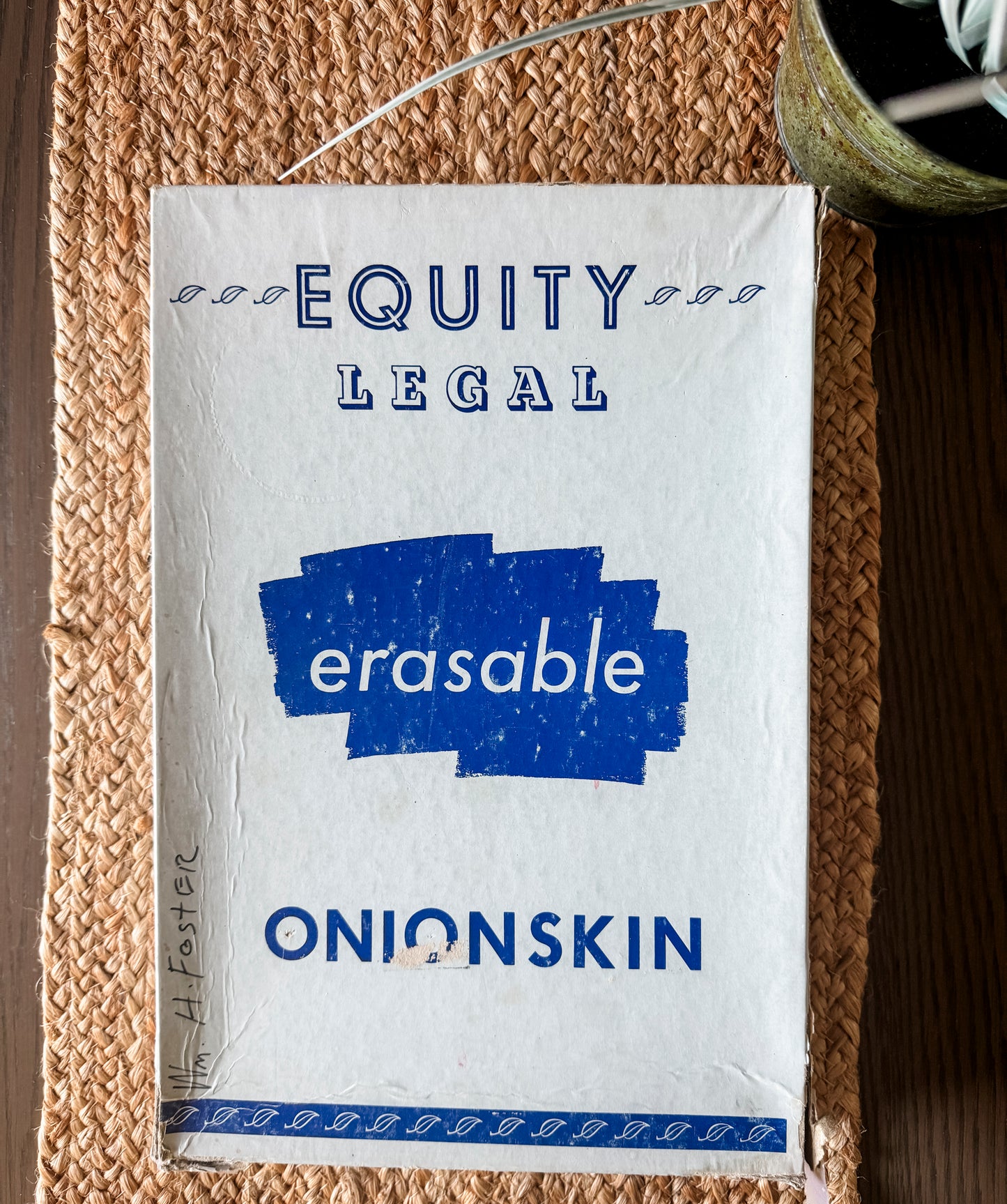 Equity Erasable Onionskin Vintage Paper, Letter