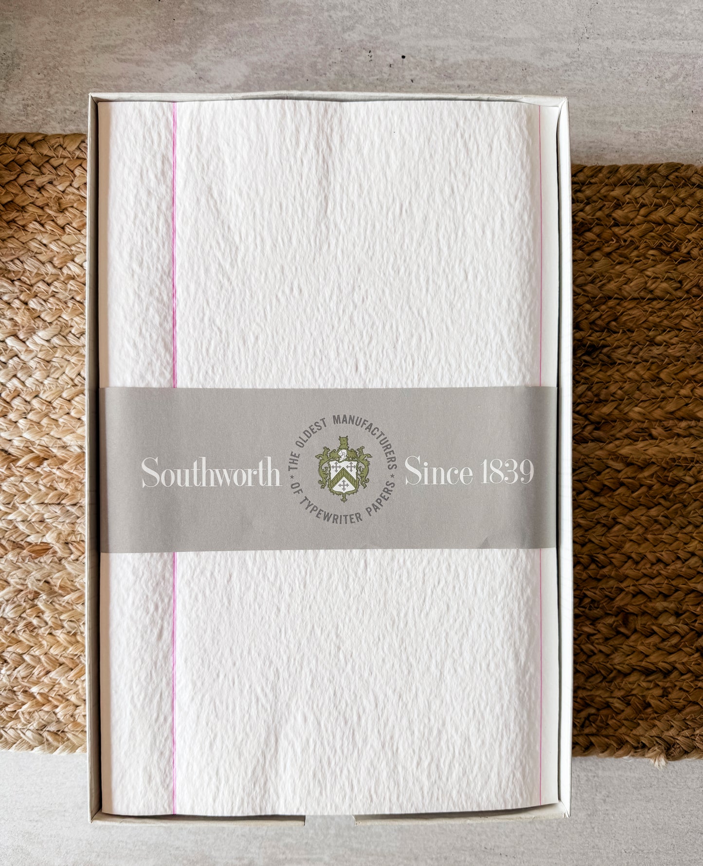 Southworth 9 lb. Onionskin Typewriter Paper, Ruled. Legal