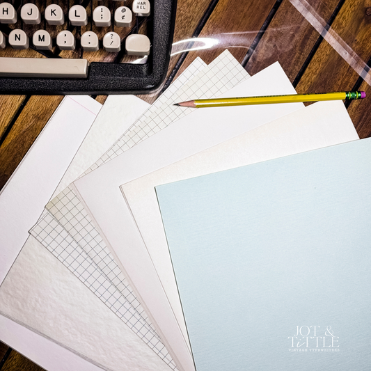 Variety Pack, Vintage Typing Papers, 50 sheets
