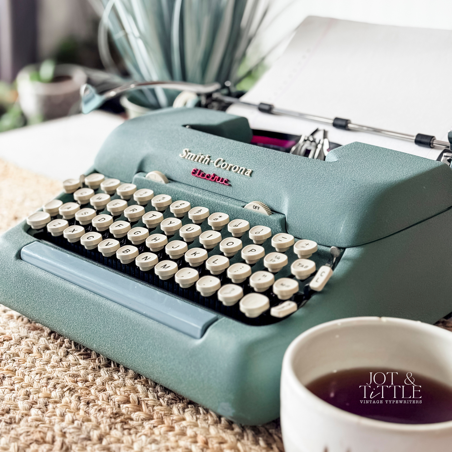 1959 Smith Corona Electric, Alpine Blue