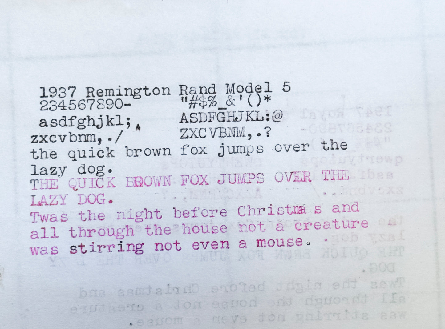 1937 Remington Rand Model 5 Streamline