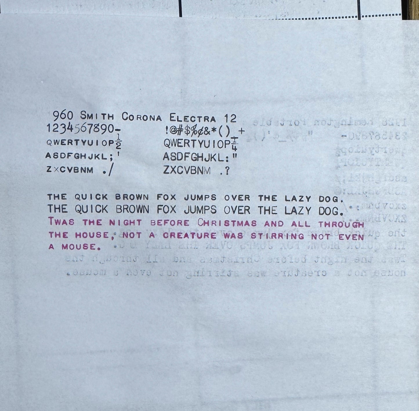 1960 Smith Corona Electra 12
