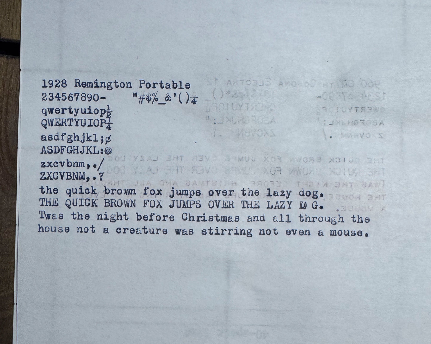 1928 Remington Portable, Green